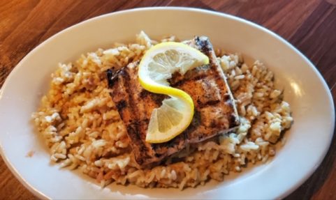 Salmon and Rice Pilaf