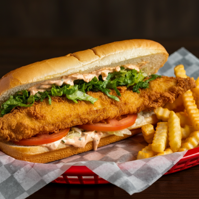 Fried Cod Po'Boy